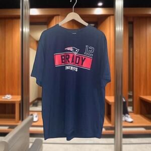 3/$20 NFL Patriots Tom Brady Men's XL 100% Polyester Team Apparel Shirt TX3 Cool